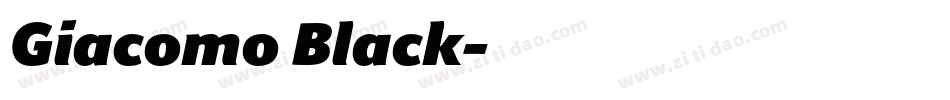 Giacomo Black字体转换
